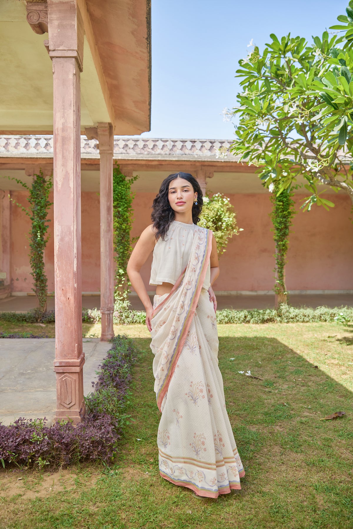 FAE SAREE WITH UNSTITCHED BLOUSE