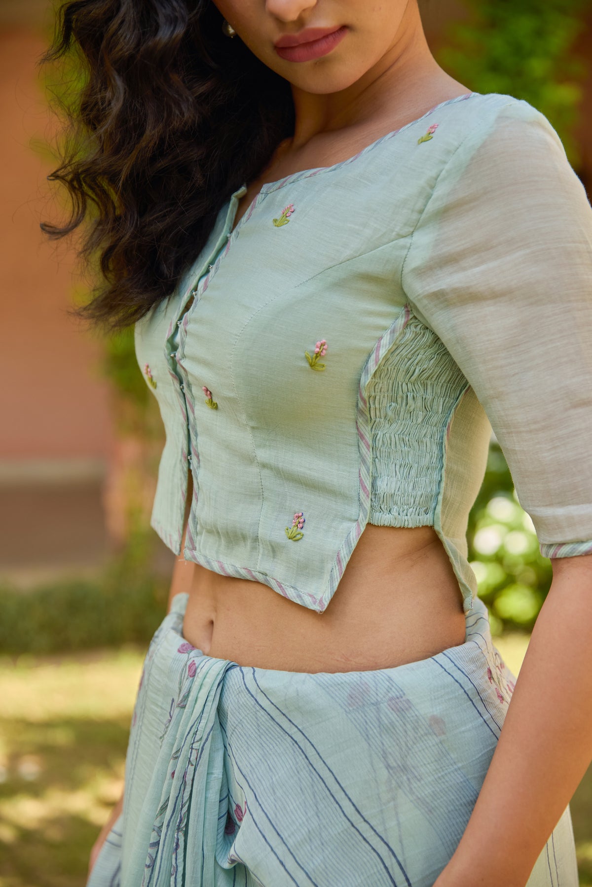 ROSELLA SAREE WITH UNSTITCHED BLOUSE