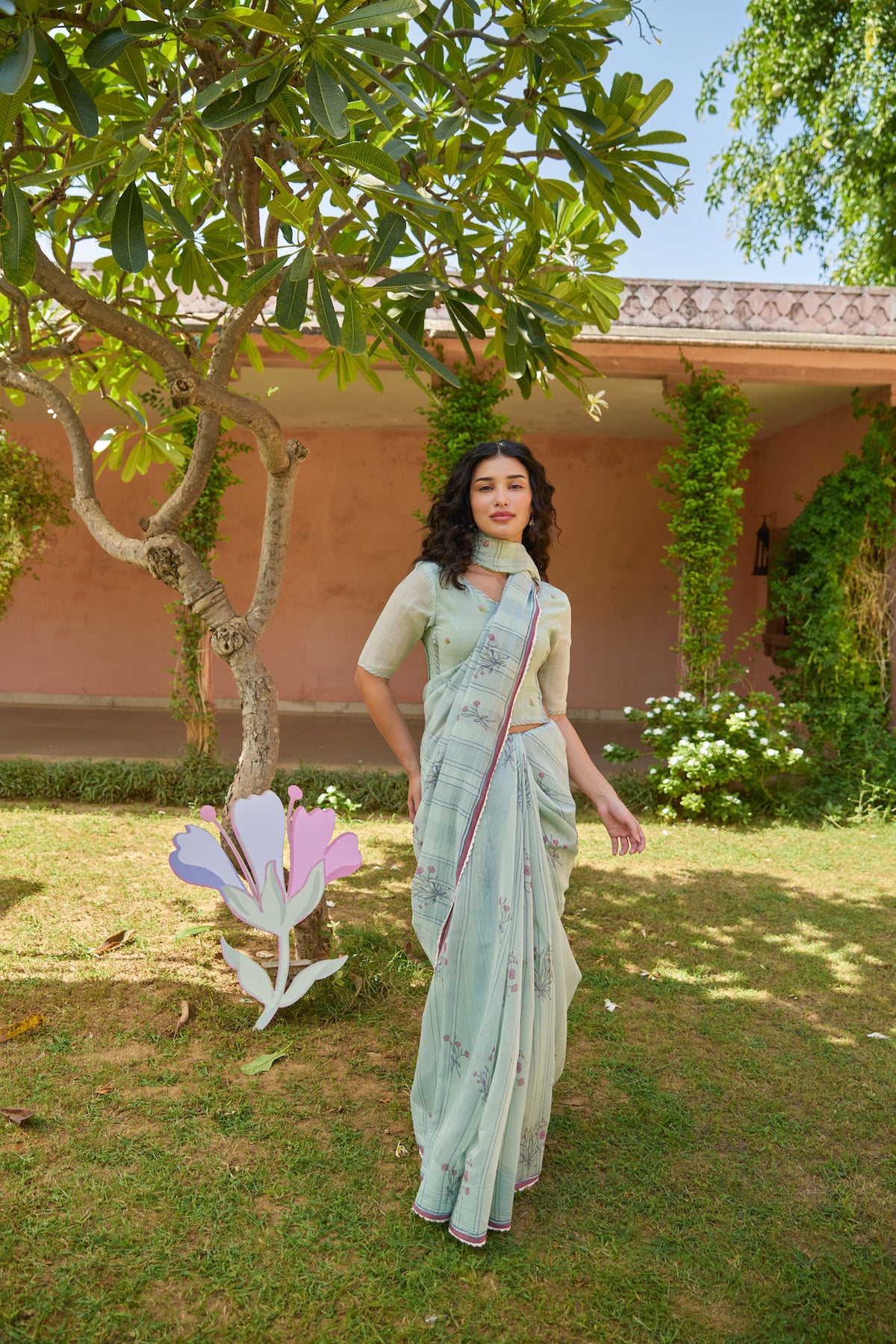 ROSELLA SAREE WITH UNSTITCHED BLOUSE