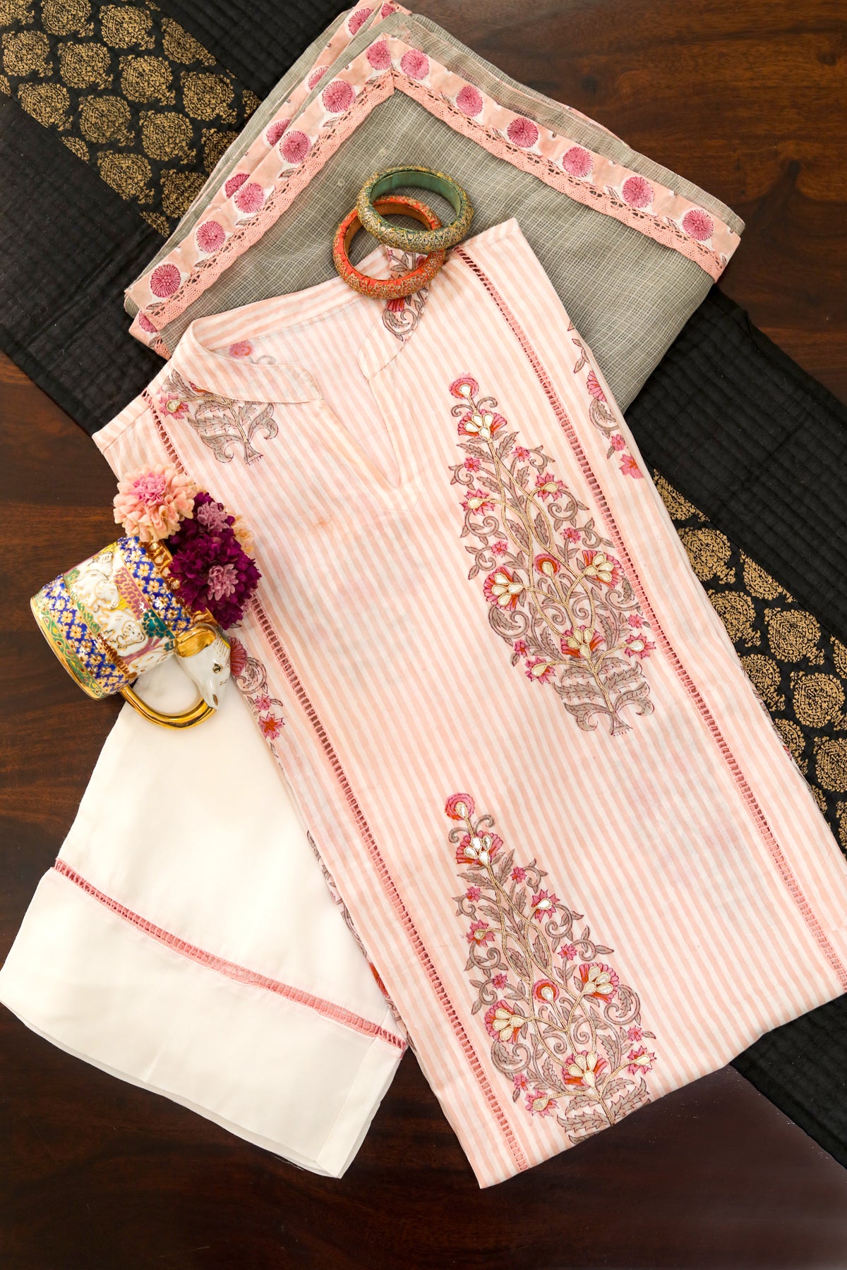 MISHRI GOTA PATTI KURTA SET