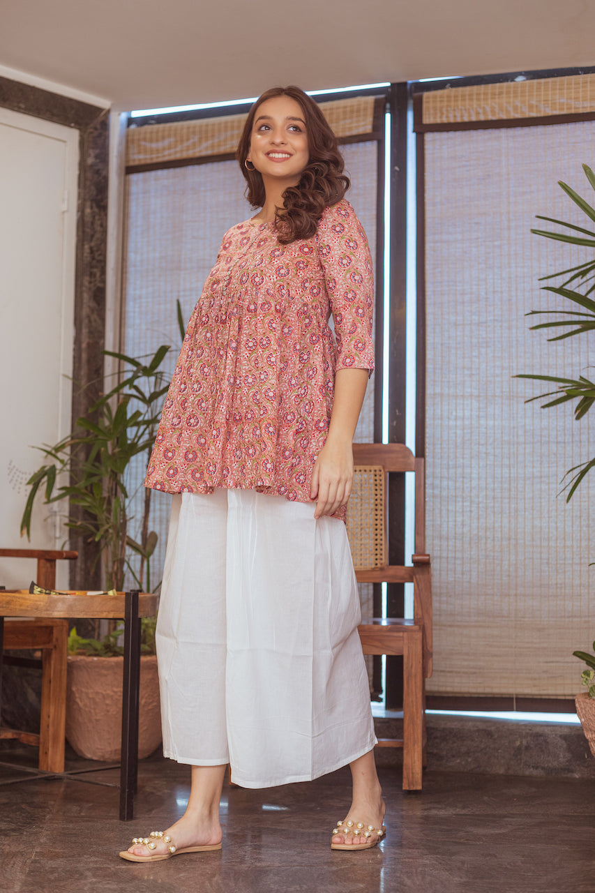 ROOH PEACH GARDEN KURTA SET