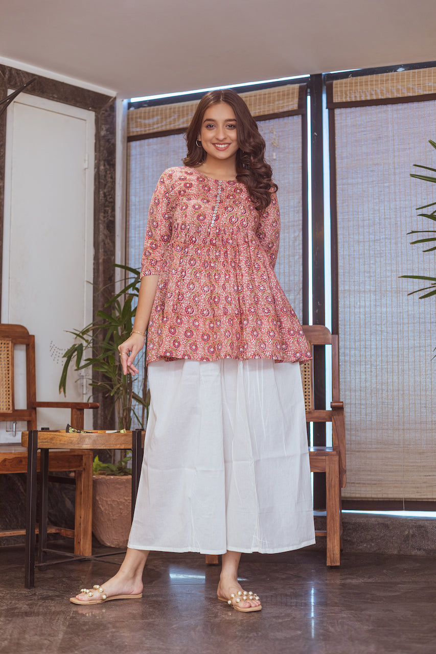 ROOH PEACH GARDEN KURTA