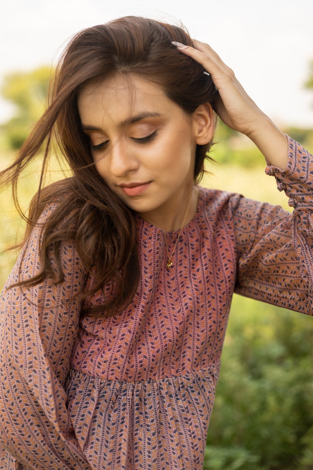 FLORAL RIBBON TOP