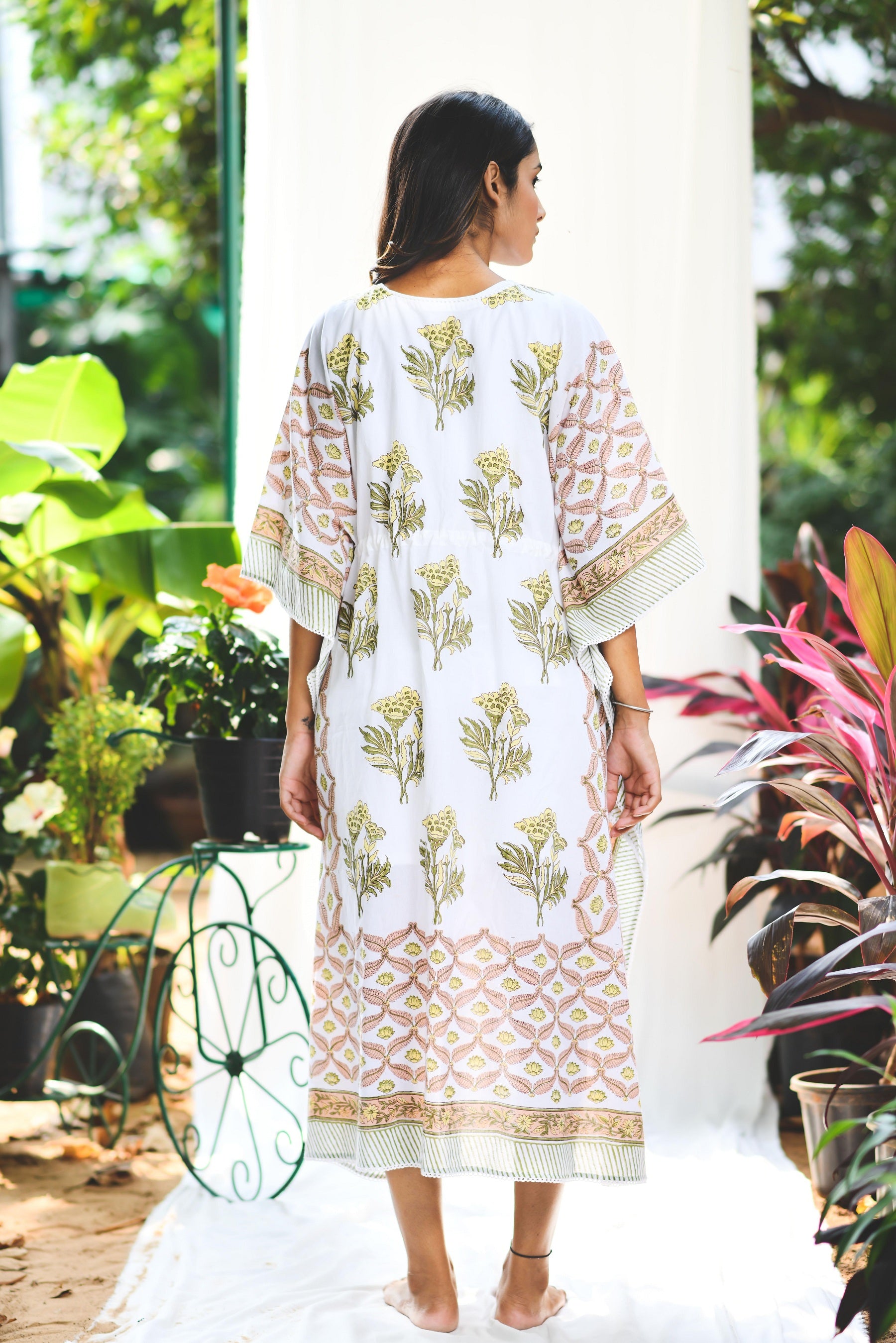 Peach Fresh Long Kaftan