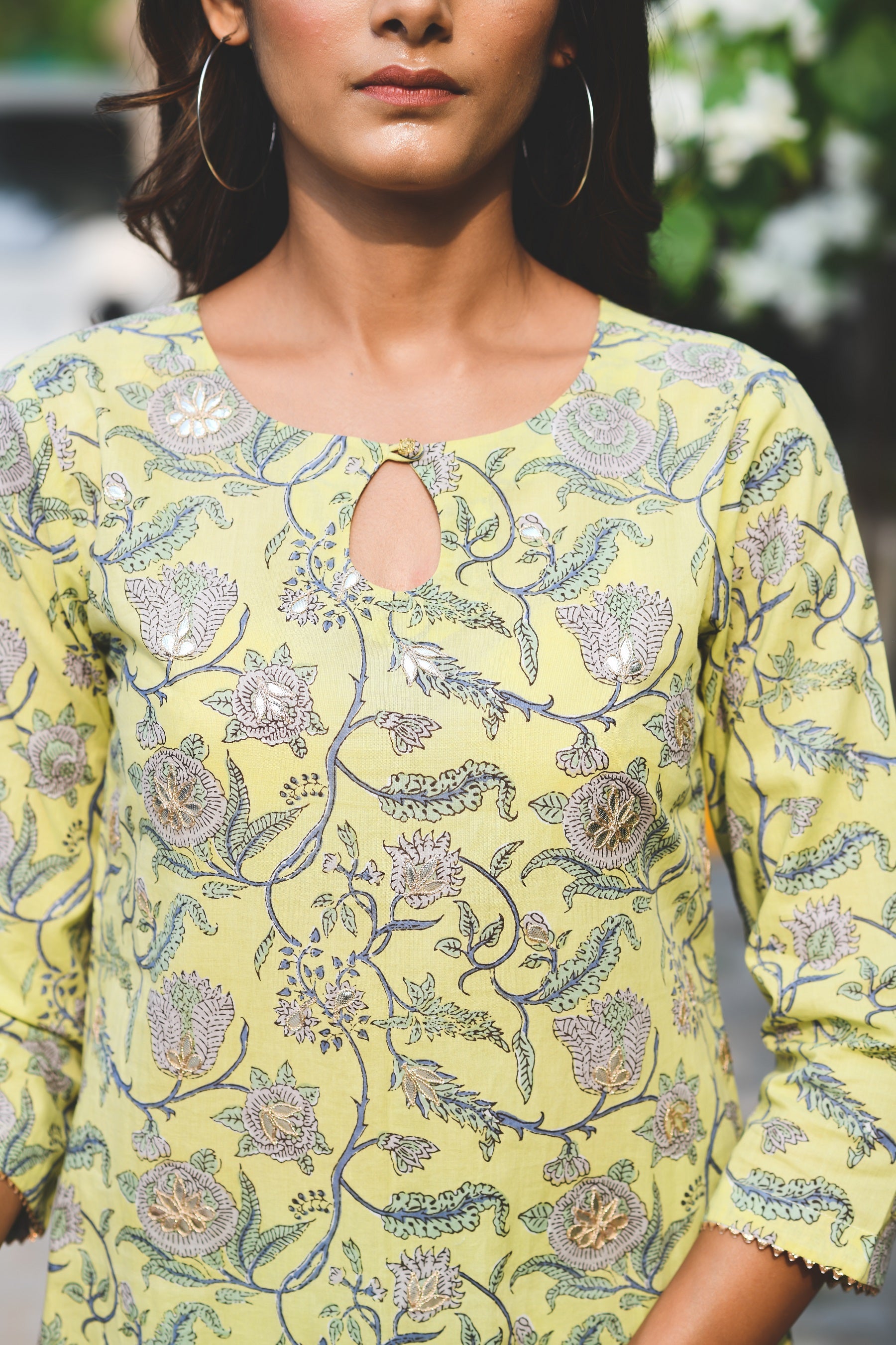 LIGHT LIME GOTA PATTI KURTA