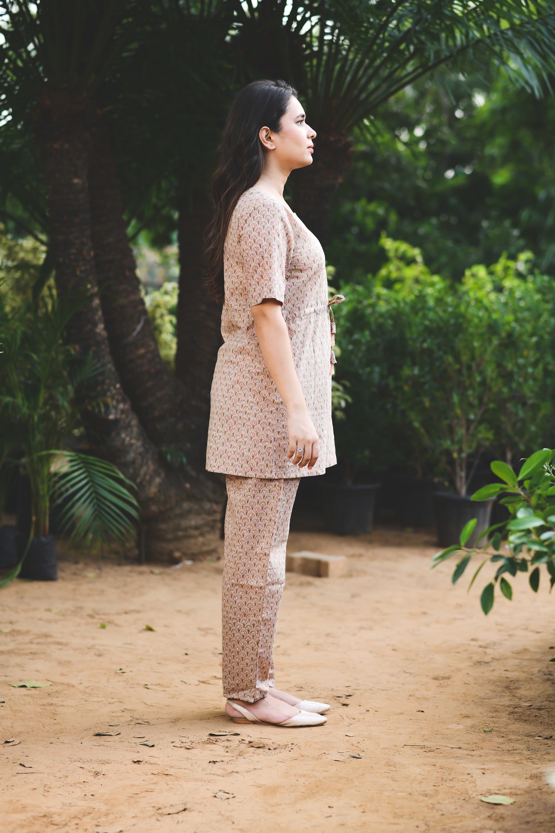 SUN KISSED FLOWER PRINT SLEEP SUIT