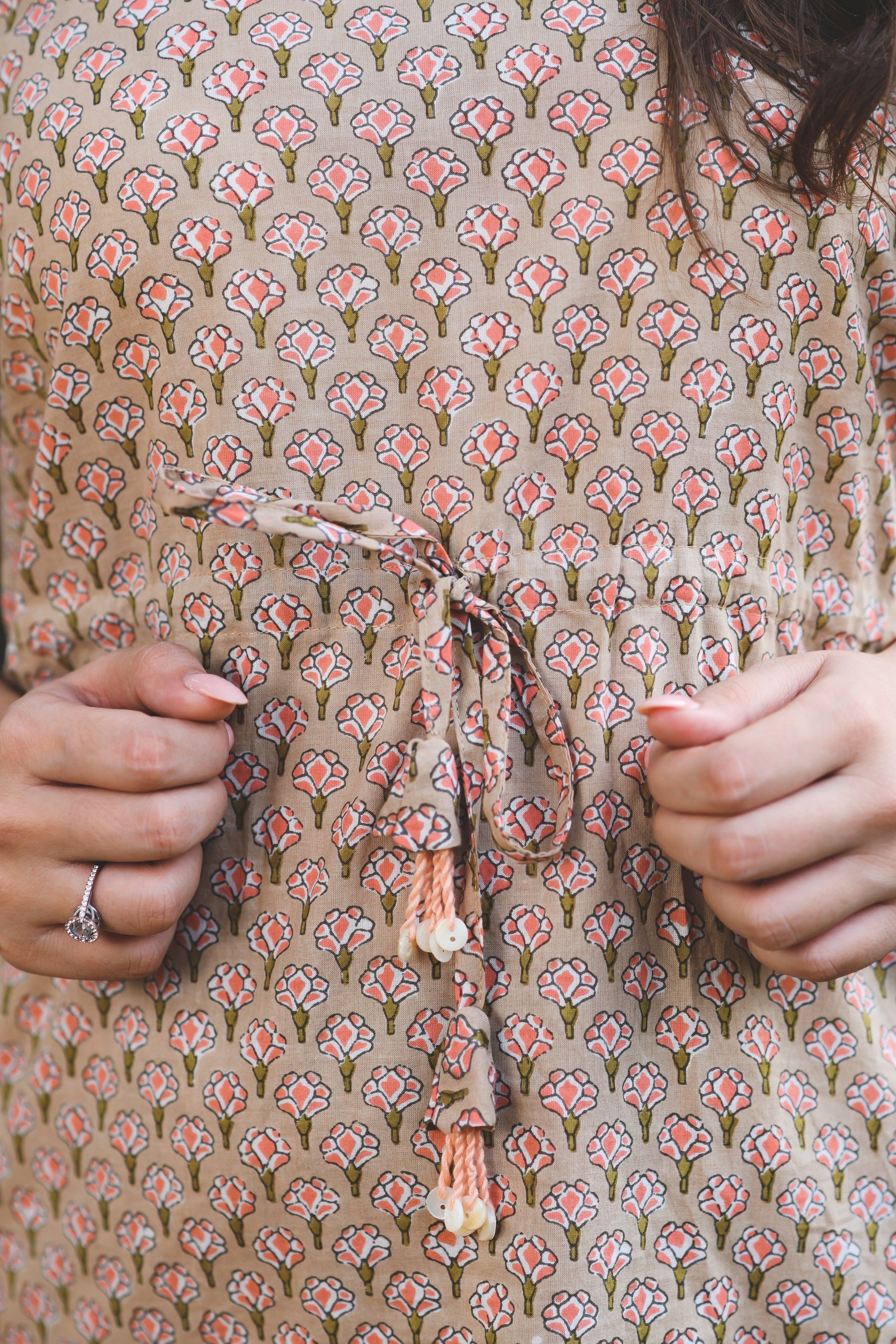 SUN KISSED FLOWER PRINT SLEEP SUIT
