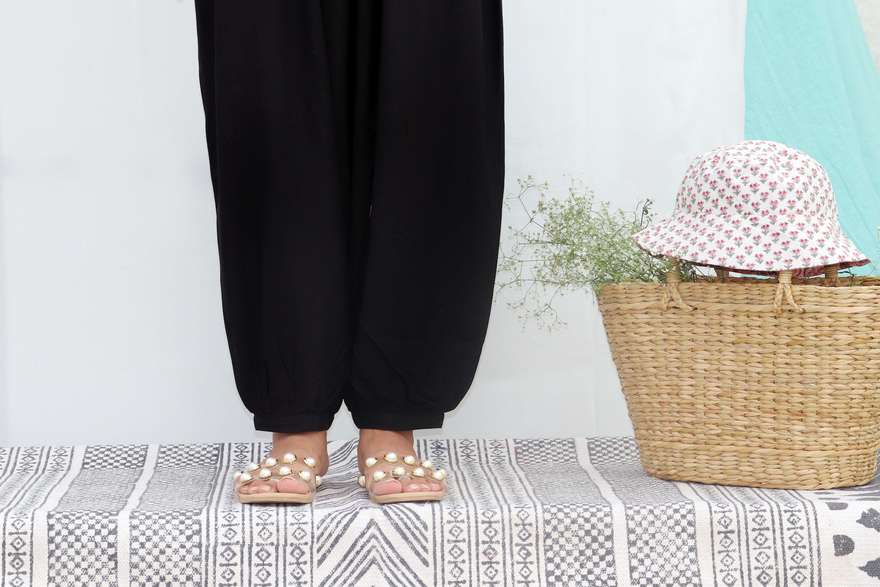 BLACK MODAL AFGHANI PANTS