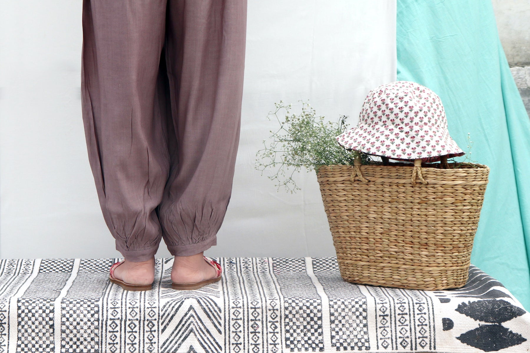 GREY MODAL AFGHANI PANTS